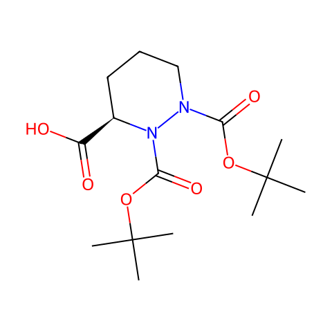 1,2,3-Pyridazinetricarboxylic acid, tetrahydro-, 1,2-bis(1,1-dimethylethyl) ester, (3R)-结构图