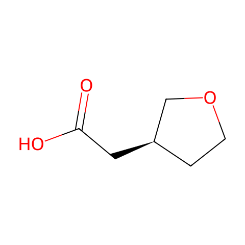 2-[(3S)-oxolan-3-yl]acetic acid结构图