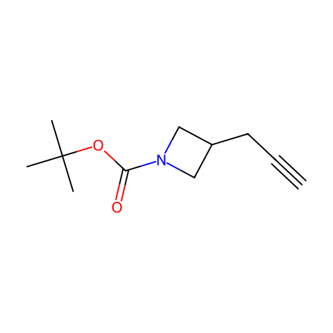 tert-butyl 3-prop-2-ynylazetidine-1-carboxylate结构图
