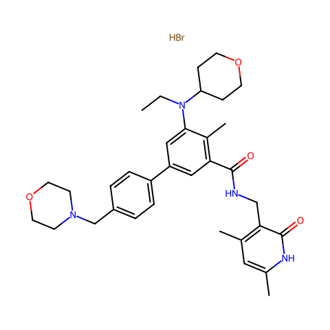 Tazemetostat hydrobromide (EPZ-6438 hydrobromide)结构图
