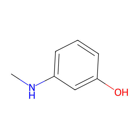 3-(甲基氨基)苯酚结构图