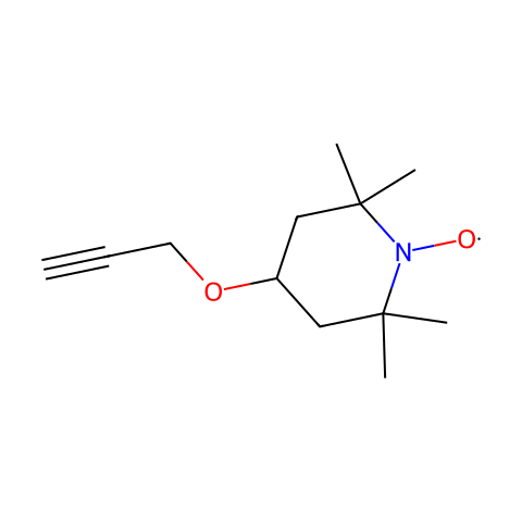 4-(2-丙炔基氧)-TEMPO结构图