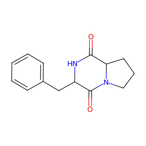 Cyclo(Phe-Pro)结构图