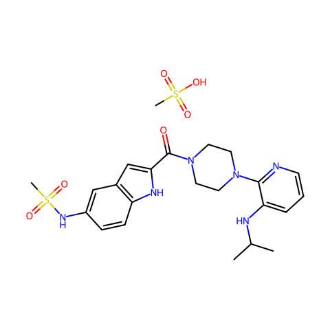 Delavirdine mesylate结构图