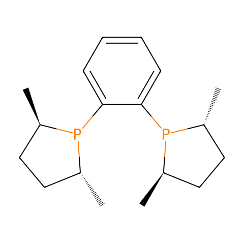 (-)-1,2-双[(2R,5R)-2,5-二甲基磷]苯结构图