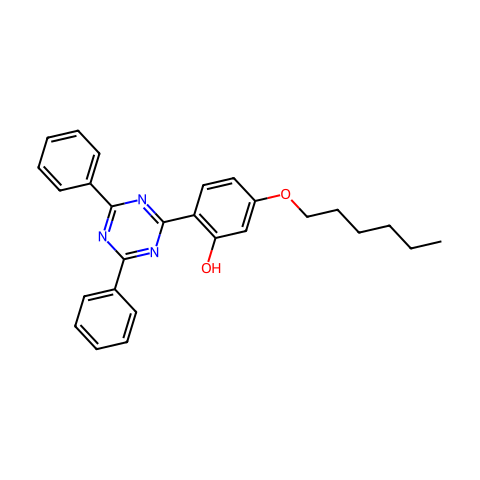 2-(46-二苯基-135-三嗪-2-基)-5-己基氧基-苯酚结构图