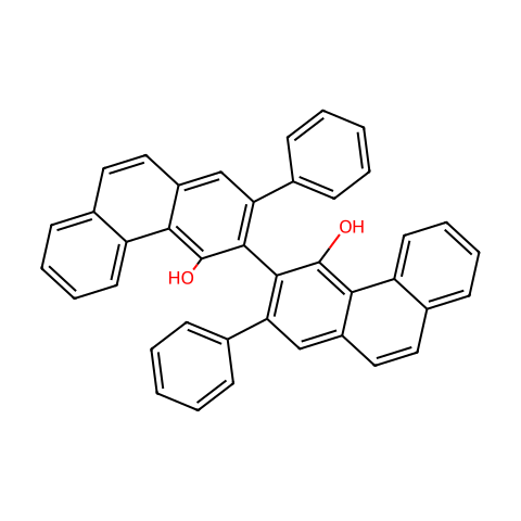 (R)-2,2'-二苯基-3,3'-(4-联菲酚)结构图