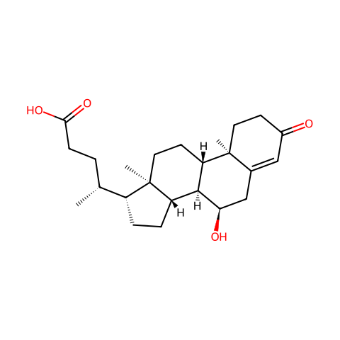 3-oxo-7-hydroxychol-4-enoic acid结构图