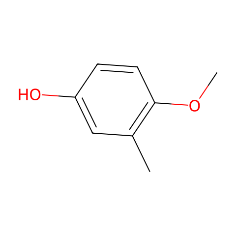 4-methoxy-3-methyl-phenol结构图