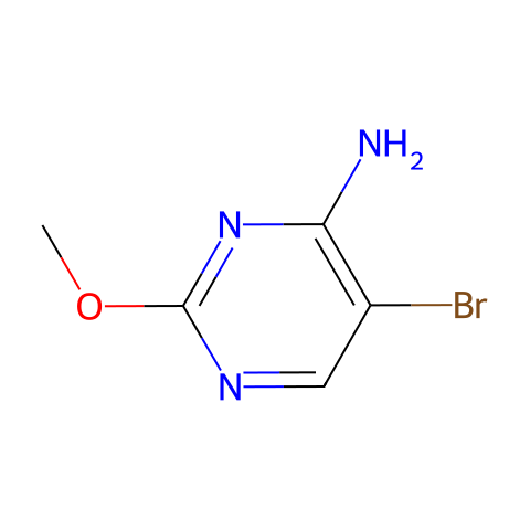 4-氨基-5-溴-2-甲氧基嘧啶结构图