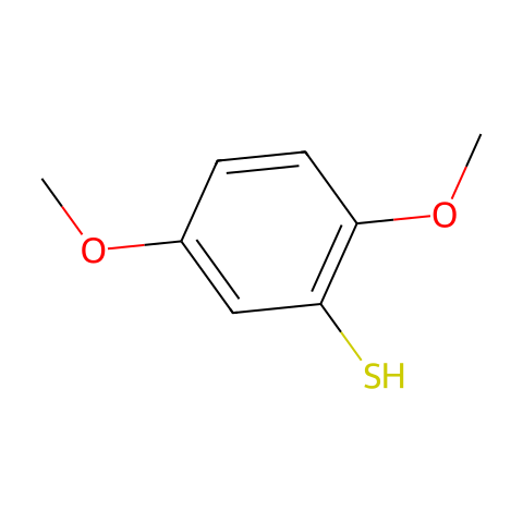 2,5-二甲氧基苯硫酚结构图