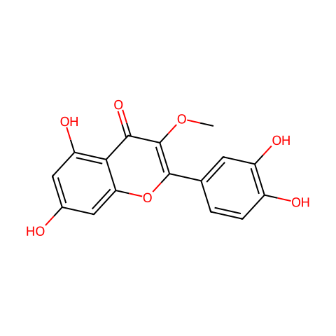3-邻甲基槲皮素结构图