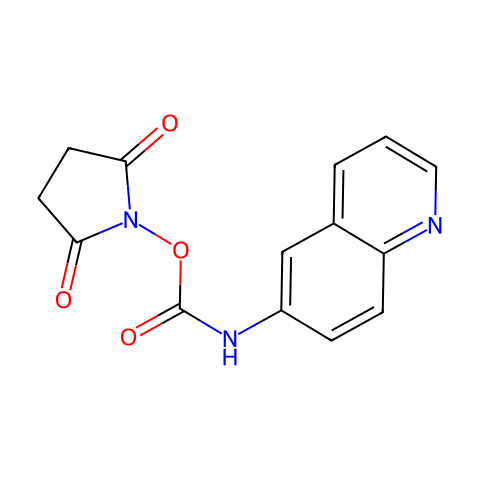 6-氨基喹啉-N-羟基琥珀酰亚胺氨基甲酸酯（AQC）结构图