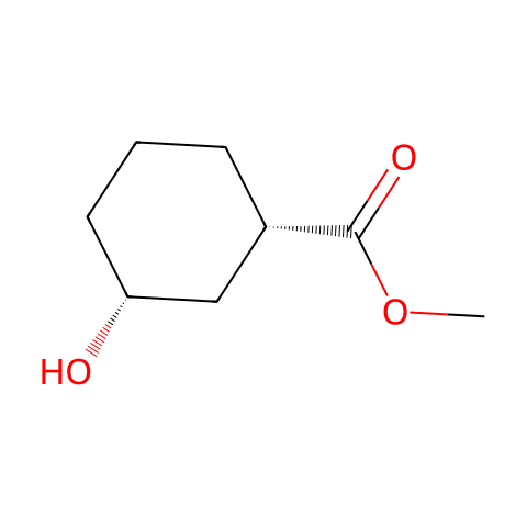 (1S,3R)-3-羟基环己烷甲酸甲酯结构图