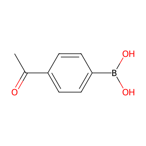 4-乙酰苯硼酸 (含不同量的酸酐)结构图