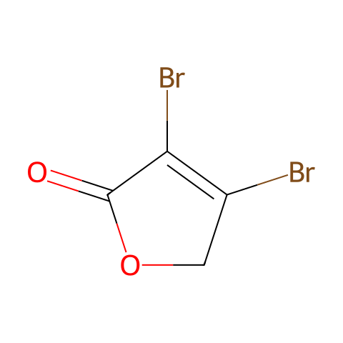 3,4-二溴-2(5H)-呋喃酮结构图