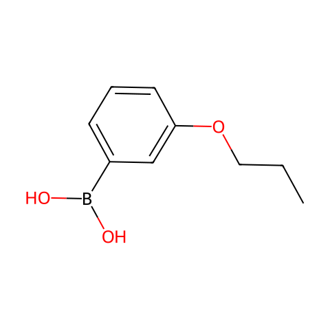 3-丙氧基苯基硼酸结构图