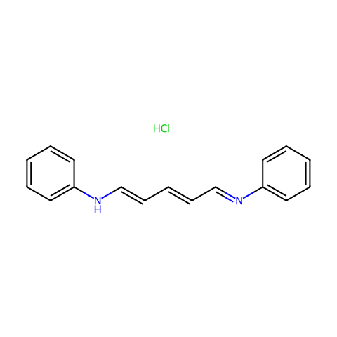 戊二烯醛缩二苯胺盐酸盐结构图