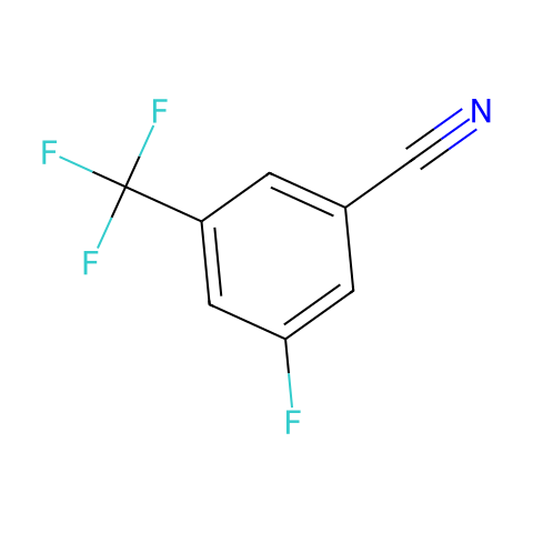 3-氟-5-(三氟甲基)苯甲腈结构图