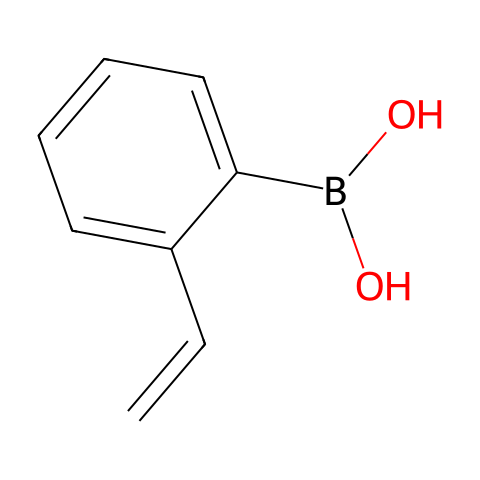2-乙烯苯硼酸 (含不同量的酸酐)结构图