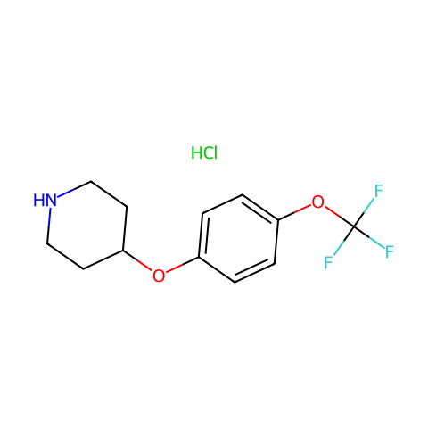 4-(4-(Trifluoromethoxy)phenoxy)piperidine hydrochloride结构图