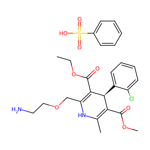 Levamlodipine besylate结构图