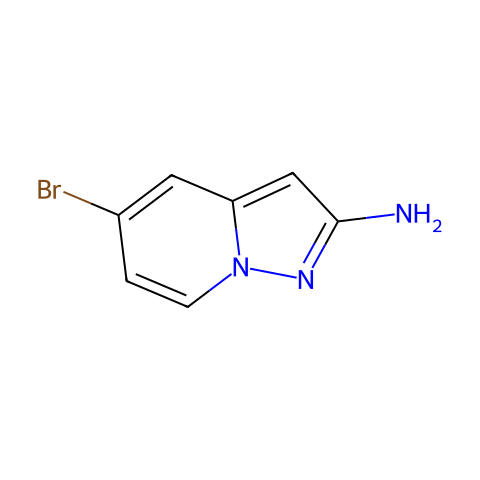 5-bromopyrazolo[1,5-a]pyridin-2-amine结构图
