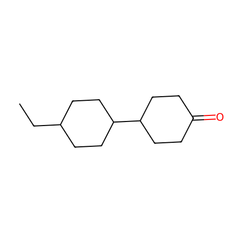 4-(反-4-乙基环己基)环己酮结构图
