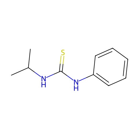1-异丙基-3-苯基硫脲结构图