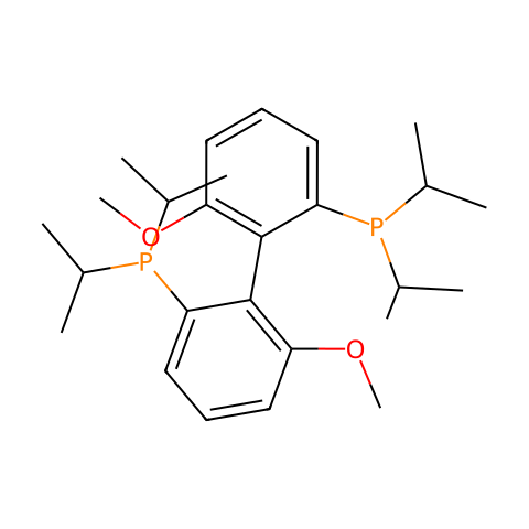 -2,2'-双(二-丙基磷酰)-6,6'-二甲氧基-1,1'-联苯结构图