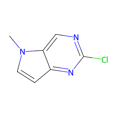 2-chloro-5-methyl-pyrrolo[3,2-d]pyrimidine结构图
