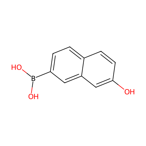 (7-羟基萘-2-基)硼酸结构图