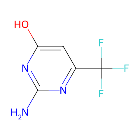 2-氨基-4-羟基-6-(三氟甲基)嘧啶结构图
