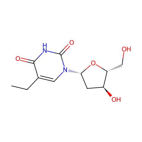 5-ETHYL-2'-DEOXYURIDINE结构图
