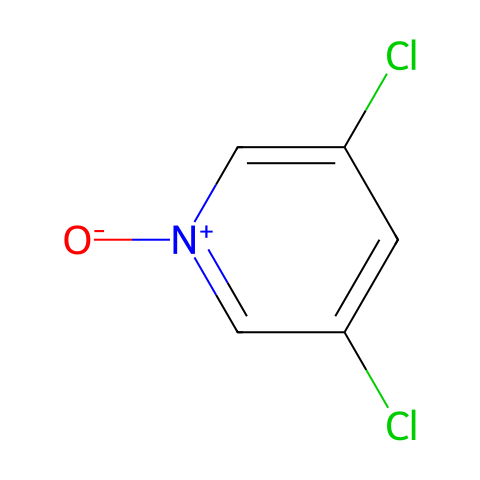 3,5-二氯吡啶 N-氧化物结构图