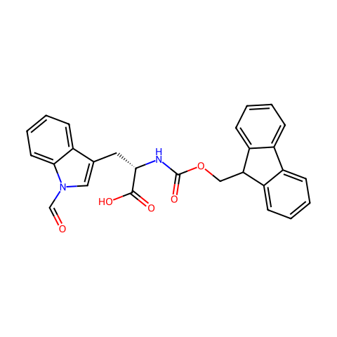 Fmoc-色氨酸(for)-OH结构图