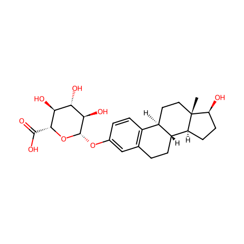 17β-雌二醇 3β-D-葡糖苷酸结构图