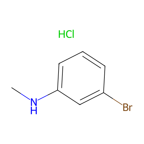 Benzenamine, 3-bromo-N-methyl- (hydrochloride)(1:1)结构图