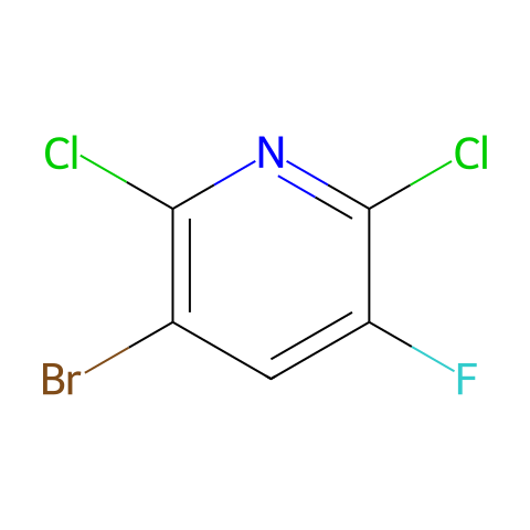 3-溴-2,6-二氯-5-氟吡啶结构图