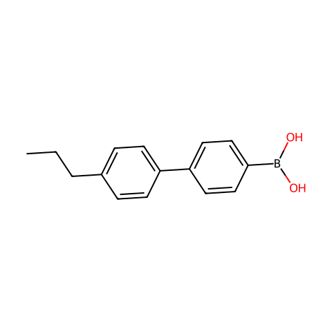4'-丙基-4-联苯硼酸 (含不同量的酸酐)结构图