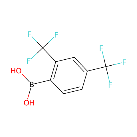 2,4-双(三氟甲基)苯硼酸 (含不同量的酸酐)结构图