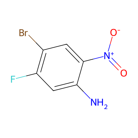 4-BROMO-5-FLUORO-2-NITROANILINE结构图
