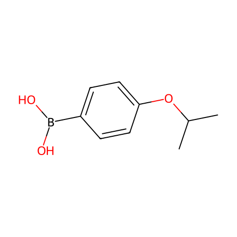 4-异丙氧基苯硼酸(含有数量不等的酸酐)结构图