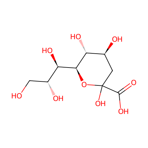 3-Deoxy-D-glycero-D-galacto-2-nonulosonic Acid结构图