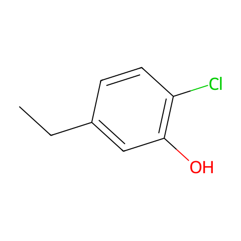 2-CHLORO-5-ETHYLPHENOL结构图
