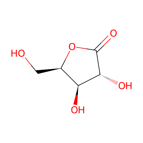 D-木糖酸-1,4-内酯结构图