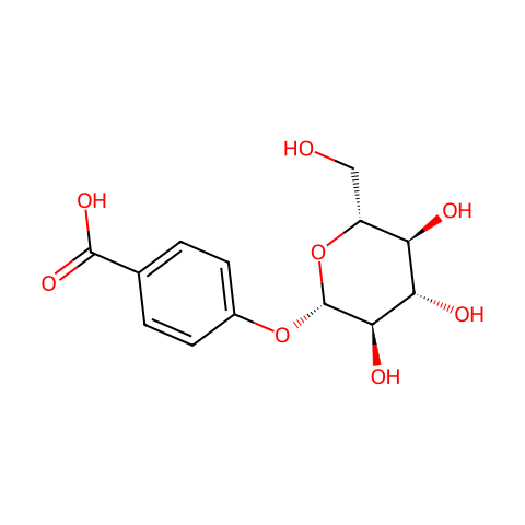 p-Hydroxybenzoic acid glucoside结构图