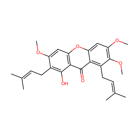 Fuscaxanthone C结构图
