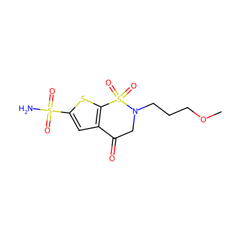 4-Desethylamino 4-oxobrinzolamide结构图