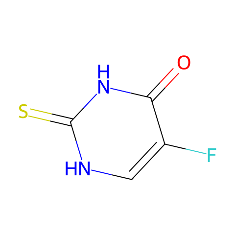 L-2-巯基-4-羟基-5-氟嘧啶结构图